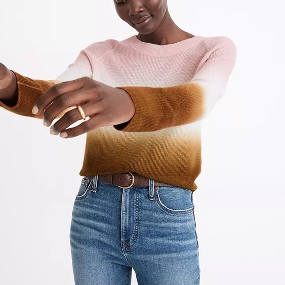 MW DIP DYE CASHMERE SWEATER - Picture 1 of 8